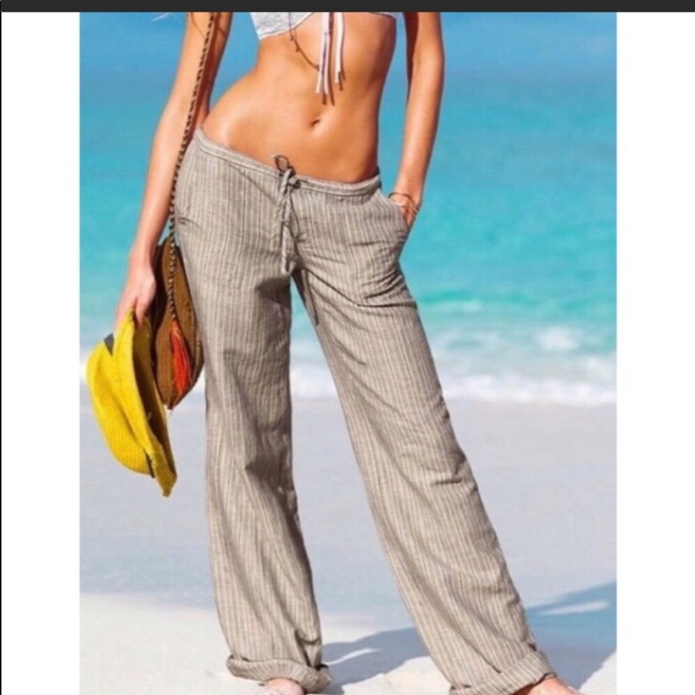 Victoria’s Secret linen blend drawstring pants